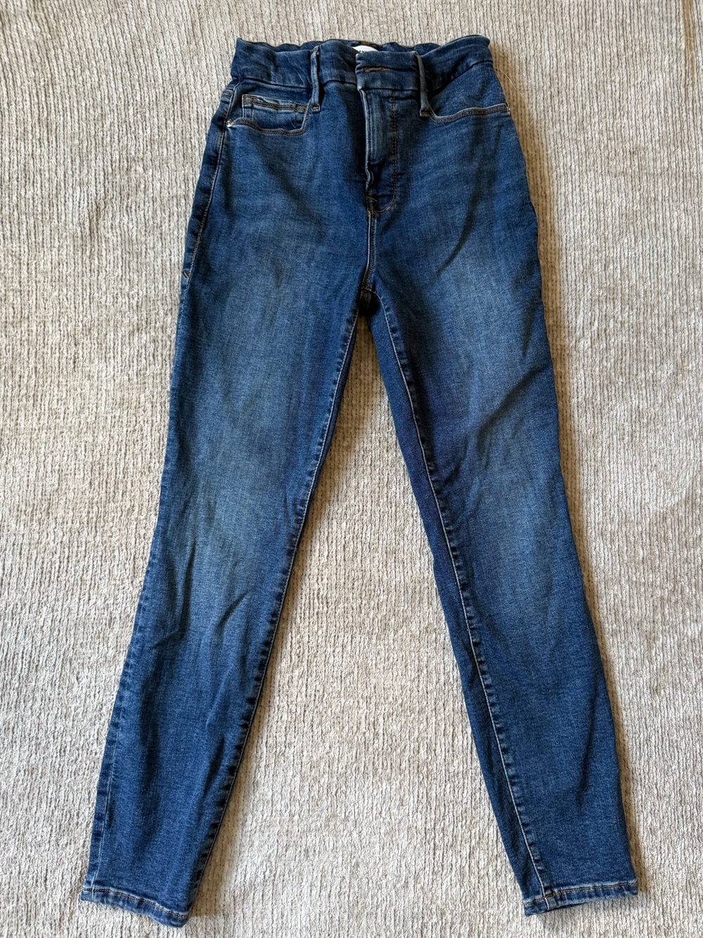 Good American Good Legs High Rise Skinny Jeans Blue Size 2 / 26